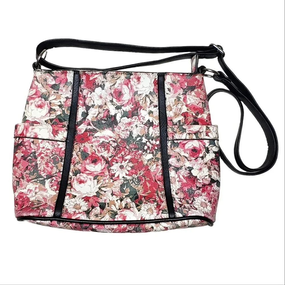 Nicole Miller Floral Crossbody Purse